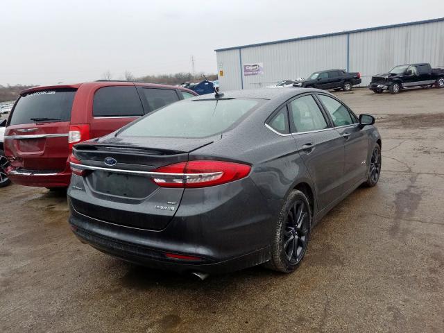 3FA6P0LU3JR234550 - 2018 FORD FUSION SE HYBRID  photo 4