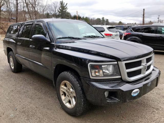 1D7RW3GK3BS585748 - 2011 DODGE DAKOTA SLT BLACK photo 1