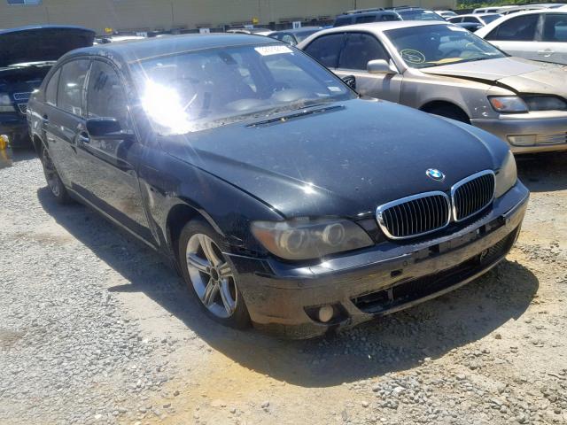 WBAHN83517DT65166 - 2007 BMW 750 BLACK photo 1