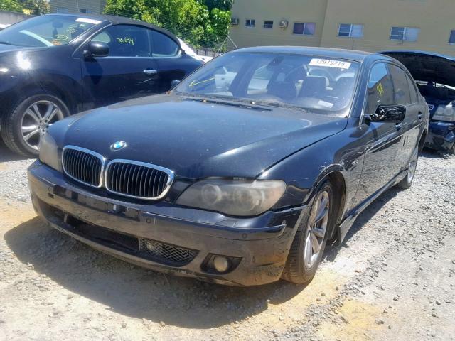 WBAHN83517DT65166 - 2007 BMW 750 BLACK photo 2