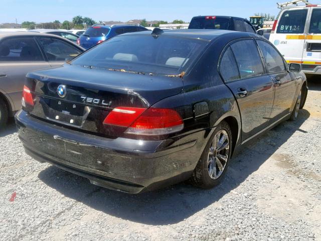 WBAHN83517DT65166 - 2007 BMW 750 BLACK photo 4