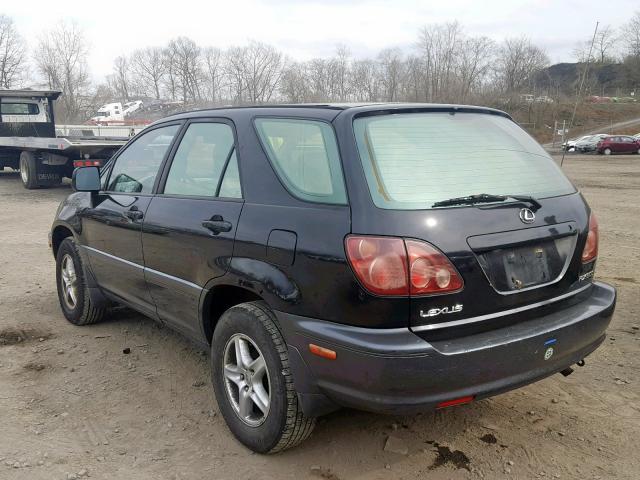 JT6HF10U8X0035638 - 1999 LEXUS RX 300 BLACK photo 3