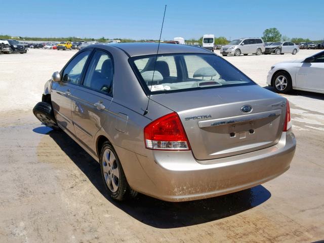 KNAFE121375459248 - 2007 KIA SPECTRA EX GOLD photo 3