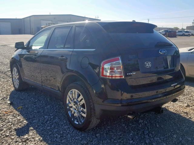 2FMDK39C78BA71695 - 2008 FORD EDGE LIMIT BLACK photo 3