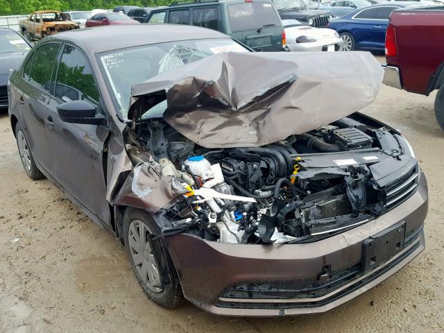 3VW2K7AJ5FM289298 - 2015 VOLKSWAGEN JETTA BASE BROWN photo 1