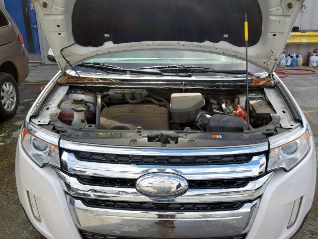 2FMDK3JC3CBA55868 - 2012 FORD EDGE SEL WHITE photo 7