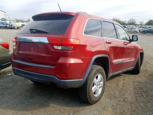 1C4RJFAGXCC233714 - 2012 JEEP GRAND CHER RED photo 4