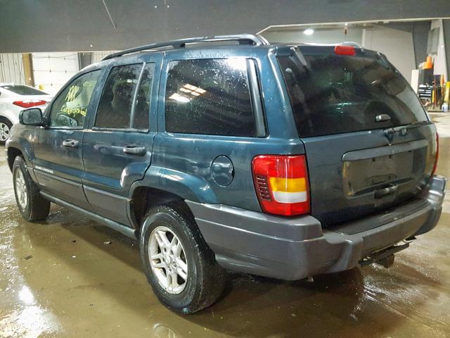 1J4GW48S14C414719 - 2004 JEEP GRAND CHER BLUE photo 3