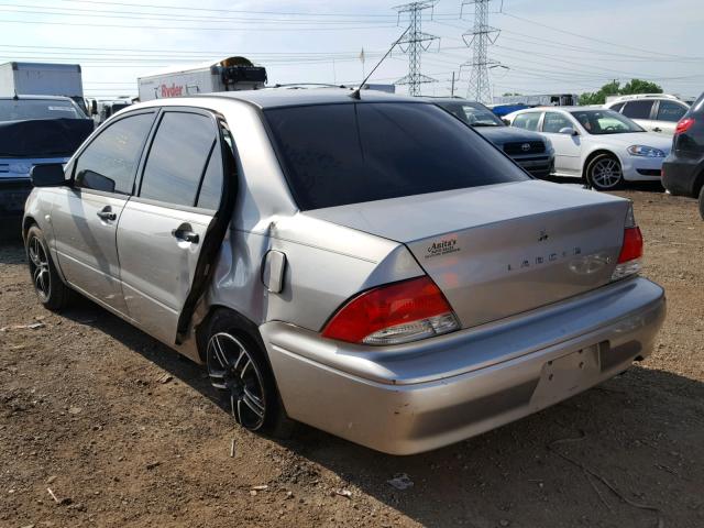 JA3AJ26E42U020679 - 2002 MITSUBISHI LANCER ES GRAY photo 3