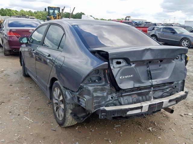 19XFA1F98AE056988 - 2010 HONDA CIVIC EXL CHARCOAL photo 3