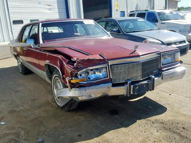 1G6DW5475LR713824 - 1990 CADILLAC BROUGHAM BURGUNDY photo 1