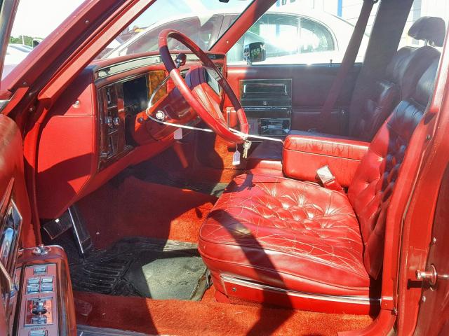 1G6DW5475LR713824 - 1990 CADILLAC BROUGHAM BURGUNDY photo 5