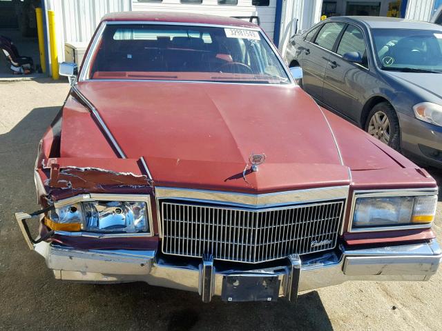 1G6DW5475LR713824 - 1990 CADILLAC BROUGHAM BURGUNDY photo 7