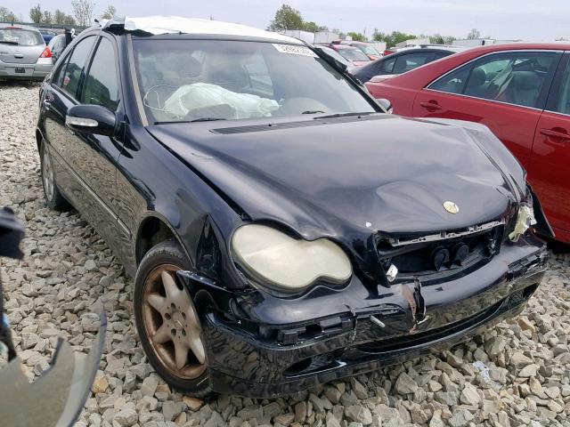 WDBRF61J83F373447 - 2003 MERCEDES-BENZ C 240 BLACK photo 1