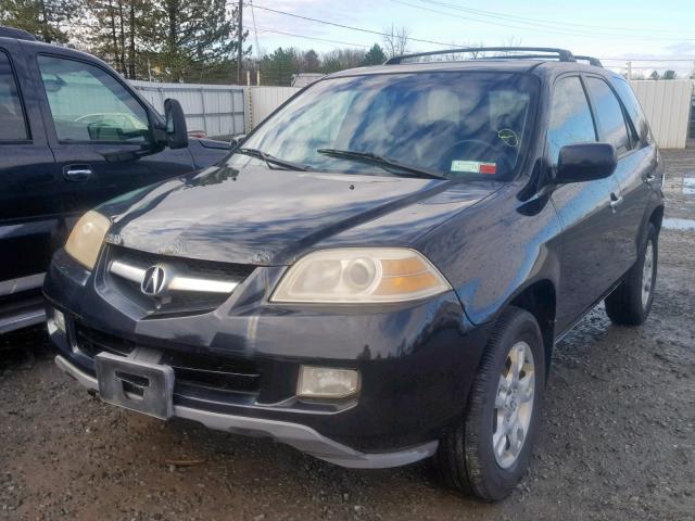 2HNYD18625H515598 - 2005 ACURA MDX TOURIN BLACK photo 2