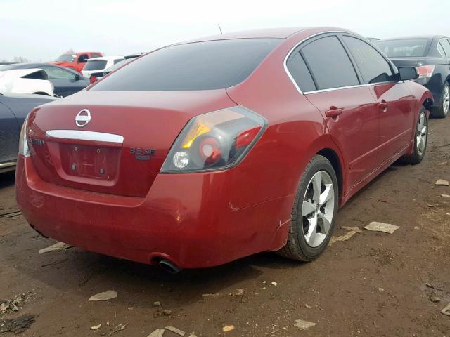 1N4BL21E47N424385 - 2007 NISSAN ALTIMA 3.5 RED photo 4