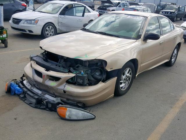 1G2NF52E44M503947 - 2004 PONTIAC GRAND AM TAN photo 2