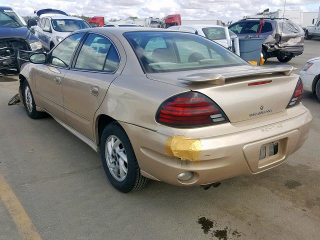 1G2NF52E44M503947 - 2004 PONTIAC GRAND AM TAN photo 3