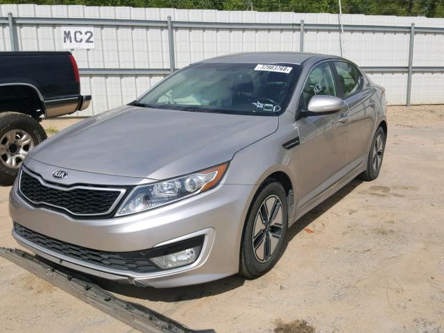 KNAGM4AD8D5054504 - 2013 KIA OPTIMA HYB SILVER photo 2