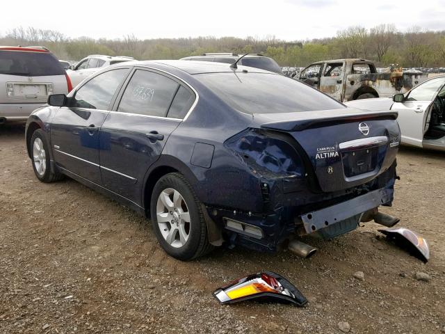 1N4CL21E39C174821 - 2009 NISSAN ALTIMA HYB BLUE photo 3