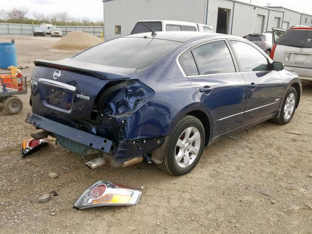 1N4CL21E39C174821 - 2009 NISSAN ALTIMA HYB BLUE photo 4