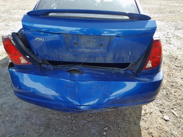 1G8AV12FX4Z219430 - 2004 SATURN ION LEVEL BLUE photo 9