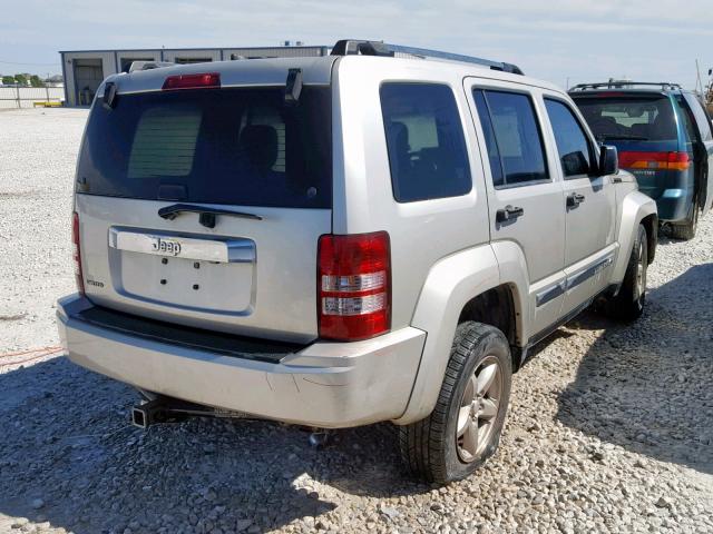 1J8GP58K49W529404 - 2009 JEEP LIBERTY LI SILVER photo 4