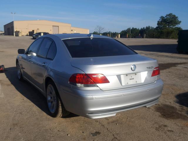 WBAHL83566DT06862 - 2006 BMW 750 I SILVER photo 3