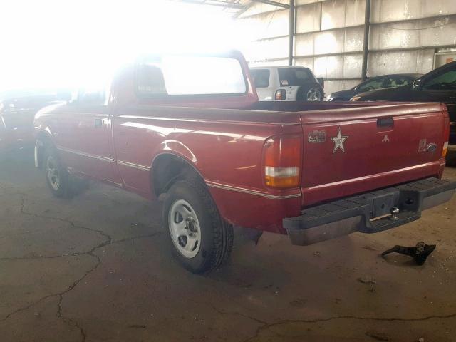 1FTCR10A1SUC12175 - 1995 FORD RANGER MAROON photo 3