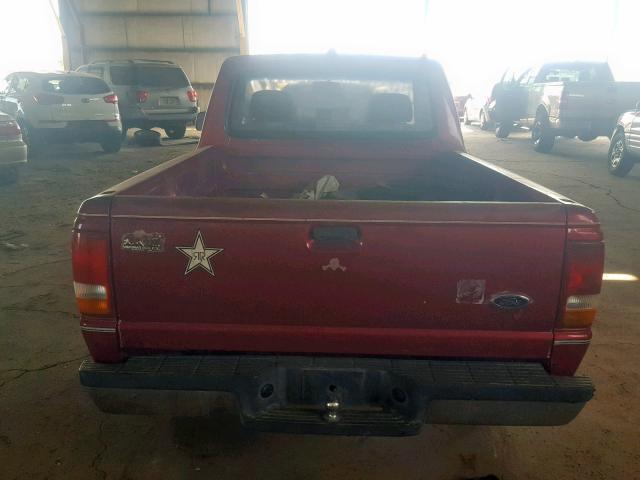 1FTCR10A1SUC12175 - 1995 FORD RANGER MAROON photo 6