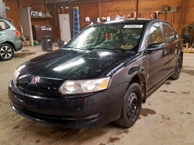 1G8AZ52FX3Z111870 - 2003 SATURN ION LEVEL BLACK photo 2