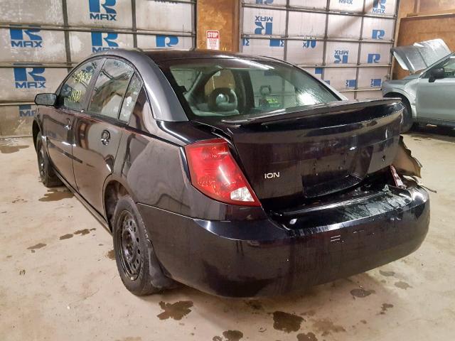 1G8AZ52FX3Z111870 - 2003 SATURN ION LEVEL BLACK photo 3