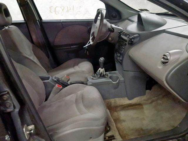 1G8AZ52FX3Z111870 - 2003 SATURN ION LEVEL BLACK photo 5