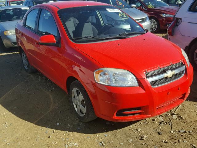 KL1TD5DE0AB104313 - 2010 CHEVROLET AVEO LS RED photo 1