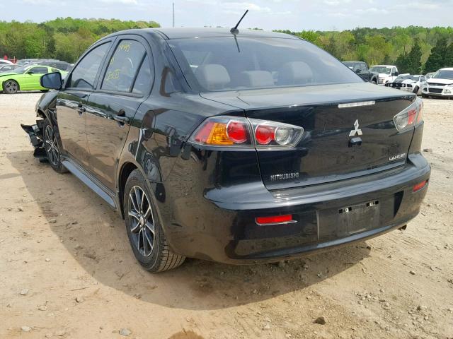 JA32U2FU2HU003827 - 2017 MITSUBISHI LANCER ES BLACK photo 3