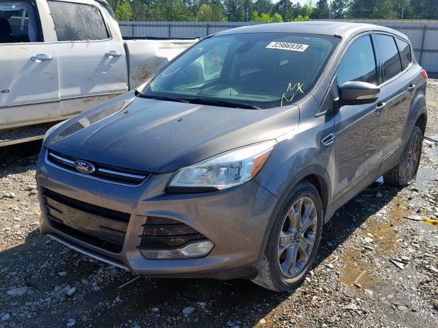 1FMCU0H97DUD87497 - 2013 FORD ESCAPE SEL GRAY photo 2