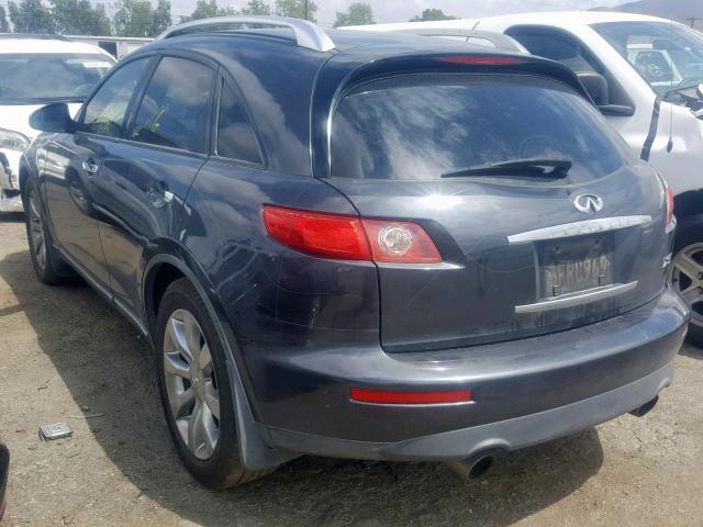 JNRAS08W74X201690 - 2004 INFINITI FX35 CHARCOAL photo 3