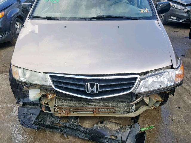 2HKRL18553H504667 - 2003 HONDA ODYSSEY LX BROWN photo 7