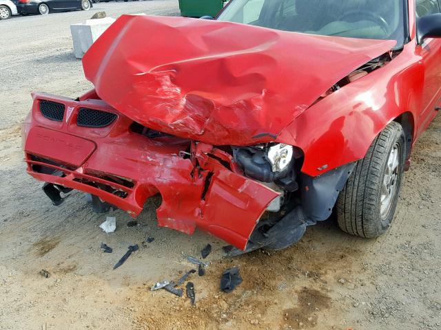 1G2NF52E14C138021 - 2004 PONTIAC GRAND AM S RED photo 9