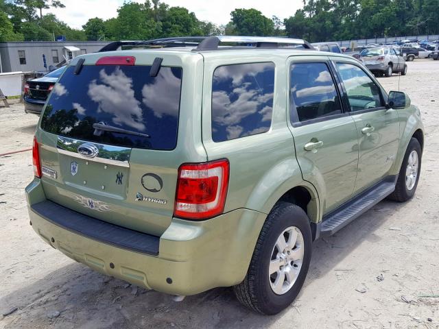 1FMCU59319KA85603 - 2009 FORD ESCAPE HYB GREEN photo 4