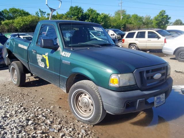 1FTYR10U26PA85845 - 2006 FORD RANGER GREEN photo 1