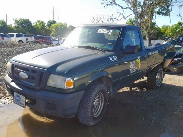 1FTYR10U26PA85845 - 2006 FORD RANGER GREEN photo 2