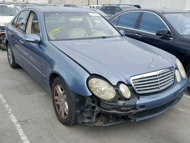 WDBUF65J44A606047 - 2004 MERCEDES-BENZ E 320 BLUE photo 1