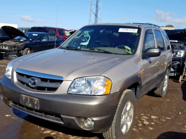 4F2YU08102KM01723 - 2002 MAZDA TRIBUTE LX GOLD photo 2