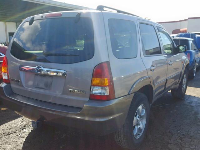 4F2YU08102KM01723 - 2002 MAZDA TRIBUTE LX GOLD photo 4