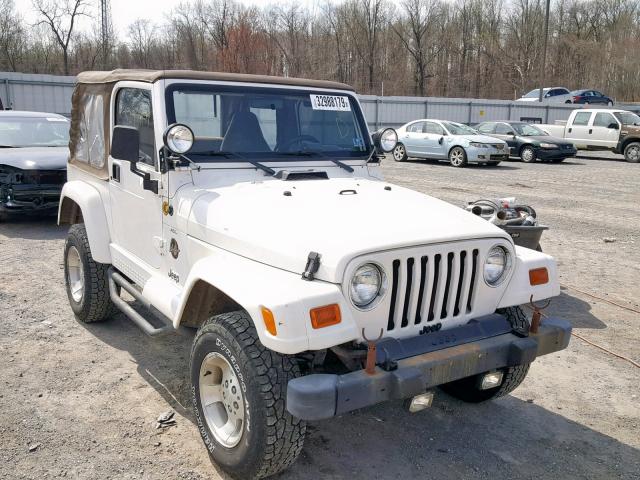 1J4FA59S1YP760945 - 2000 JEEP WRANGLER / WHITE photo 1