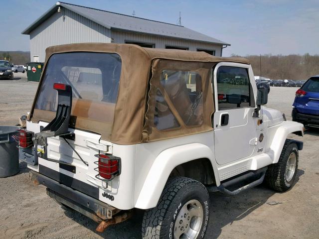 1J4FA59S1YP760945 - 2000 JEEP WRANGLER / WHITE photo 4