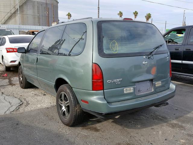 4N2DN11W8SD821738 - 1995 NISSAN QUEST XE GREEN photo 3