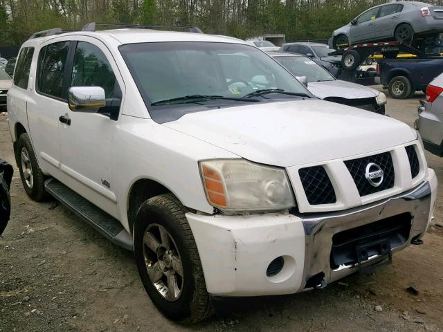 5N1AA08B26N729860 - 2006 NISSAN ARMADA SE WHITE photo 1