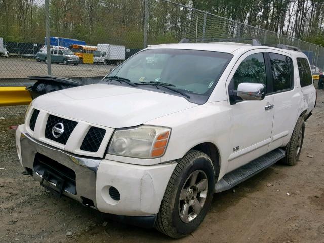 5N1AA08B26N729860 - 2006 NISSAN ARMADA SE WHITE photo 2